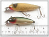 Creek Chub Silver Flash Wiggler & Chub Baby Wiggler Pair