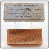 Vintage L & S Bait Company Shiner Minnow Empty Box 