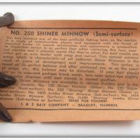 L & S Bait Company Shiner Minnow Empty Box