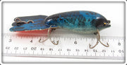 Vintage Arbogast Blue & Black Glitter 4 1/2" Mud Bug Lure