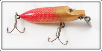 Vintage Rinehart Red Scale Gold Head Chuby Lure