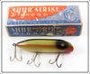 Vintage Shur Strike Red Side Bass Oreno Lure In Box