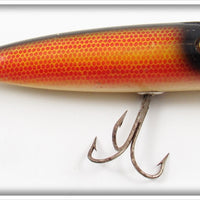 Vintage Shur Strike Orange Scale Style Q V Groove Lure