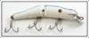 Vintage Creek Chub White With Blue Stripe Jointed Pikie 2600 Special