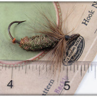 Shakespeare Brown Hackle Chippewa Bass Fly On Card