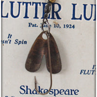 Shakespeare Fly Rod Flutter Lure On Card