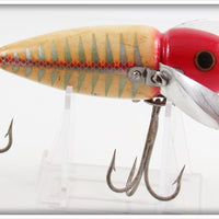 Vintage Heddon Red & White Shore Musky Crazy Crawler 2152XS