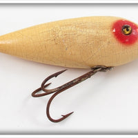 Vintage Heddon White & Red 300 Surface Minnow Lure 302