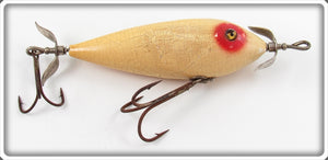 Vintage Heddon White & Red 300 Surface Minnow Lure 302