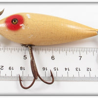 Heddon White & Red 300 Surface Minnow 302