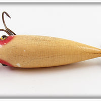 Heddon White & Red 300 Surface Minnow 302