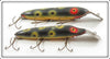 Vintage Ed Latiano Frog Vamp & Palomine Type Lure Pair