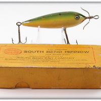 Vintage South Bend Frog Spot Surface Minnow In Unmarked Box