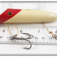 Harris Fish Lures White Red Head Size 4 Salmon Plug In Box