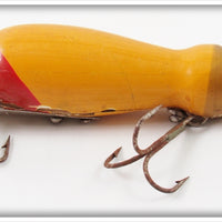 Bite Em Bate Company Yellow, Red & Gold Water Mole Lure 