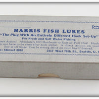 Harris Fish Lures White Pearl Red Dot Size 4 Salmon Plug In Unmarked Box