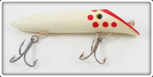 Harris Fish Lures White Red Dot Size 5 Salmon Plug Lure