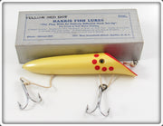 Harris Fish Lures Yellow Pearl Red Dot Size 5 Salmon Plug