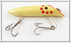 Harris Fish Lures Yellow Pearl Red Dot Size 4 Salmon Plug In Box