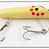 Harris Fish Lures Yellow Pearl Red Dot Size 4 Salmon Plug In Box