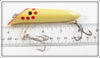 Harris Fish Lures Yellow Pearl Red Dot Size 4 Salmon Plug In Box