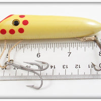 Harris Fish Lures Yellow Pearl Red Dot Size 4 Salmon Plug In Box