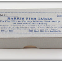 Harris Fish Lures Yellow Pearl Red Dot Size 4 Salmon Plug In Box