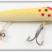 Harris Fish Lures White Red Dot Yellow Scale Size 5 Salmon Plug In Box