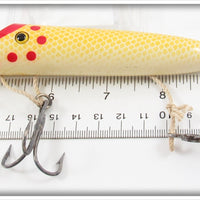 Harris Fish Lures White Red Dot Yellow Scale Size 5 Salmon Plug In Box