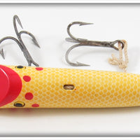 Harris Fish Lures White Red Dot Yellow Scale Size 5 Salmon Plug In Box