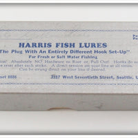 Harris Fish Lures White Red Dot Yellow Scale Size 5 Salmon Plug In Box