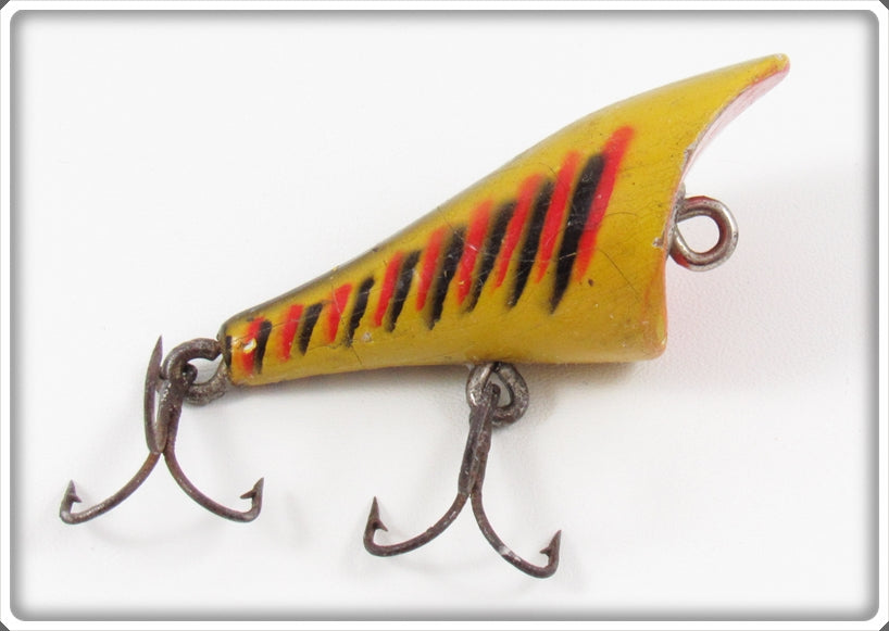 Shakespeare Yellow Black & Red Stripes Baby Popper Lure For Sale