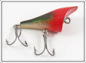 Vintage Shakespeare Red Head Perch Baby Popper Lure