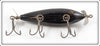 Creek Chub Solid Black Injured Minnow 1513 Special Lure