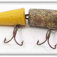 Vintage Creek Chub Yellow Pickerel Jointed Pikie 2600Y