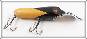 Vintage South Bend Black Arrowhead White Body Pike Oreno Lure