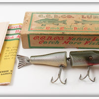 Vintage Creek Chub Silver Shiner Peter's Special Lure In Box 