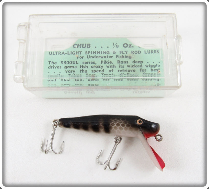 Vintage Creek Chub Black Scale Ultra Light Pikie Lure In Box