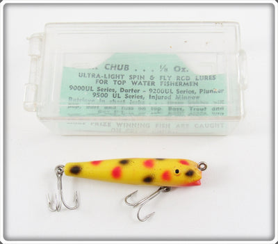 Creek Chub Yellow Spotted Ultra Light Darter Lure In Box