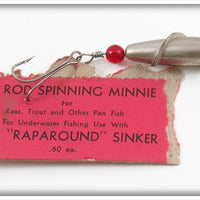 P&K Fly Rod Spinning Minnie On Card