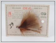 Vintage Pflueger Cow Dung Ideal Bass Fly Lure On Card