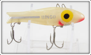 Vintage Doug English Pearl Silver Stripe Bingo Lure 