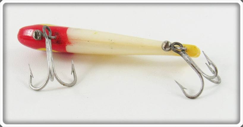 bingo fishing lures Vintage Doug English Red Head White Bingo Hump M3 Lure For Sale
