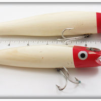 Creek Chub Red Head White Surf Darter & Salt Spin Darter Pair