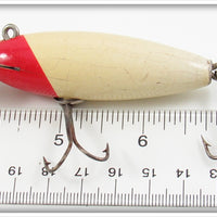 Creek Chub Red Slant Head White Baby Wiggler 202