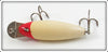 Creek Chub Red Slant Head White Baby Wiggler 202