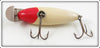 Creek Chub Red Slant Head White Baby Wiggler 202