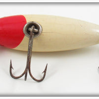 Creek Chub Red Slant Head White Baby Wiggler 202