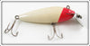 Vintage Creek Chub Red Slant Head White Wiggler Lure 102