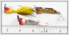 Heddon Yellow, Perch & Red Head Fidgit 3 Set In Box